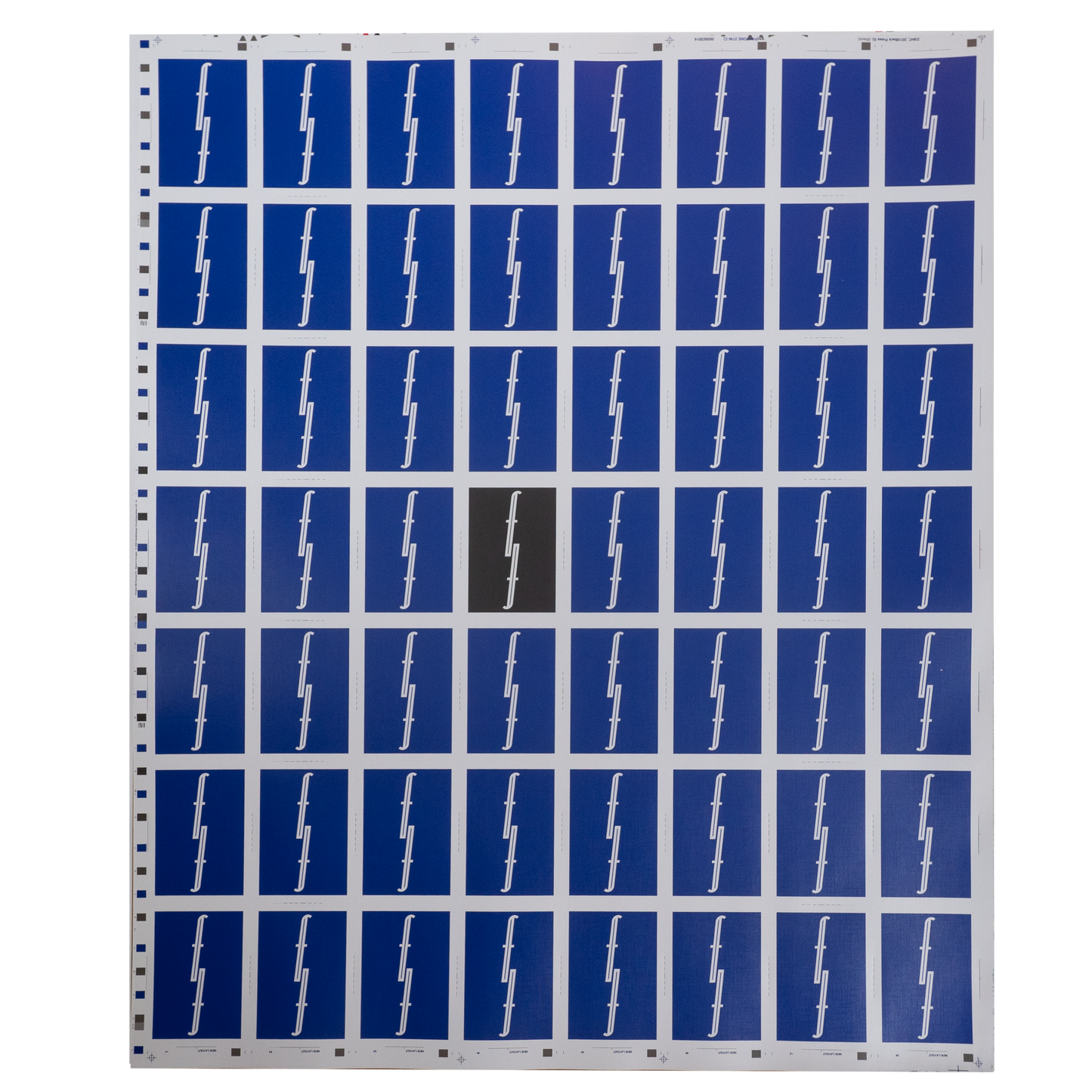 Blue Uncut Sheet