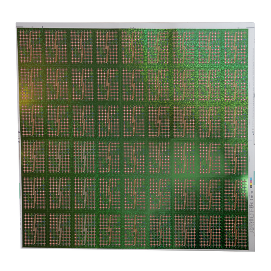 Green Grid Holo Uncut Sheet