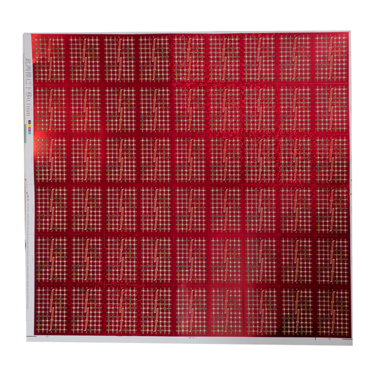 Red Grid Holo Uncut Sheet