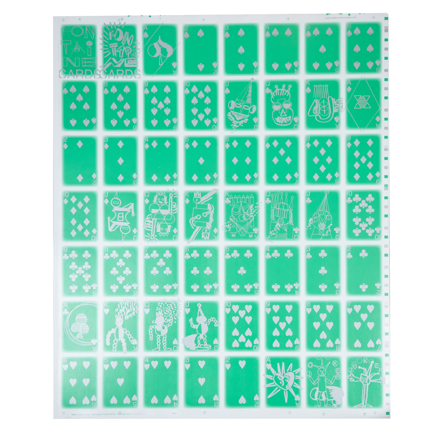 Gradient Uncut Sheet