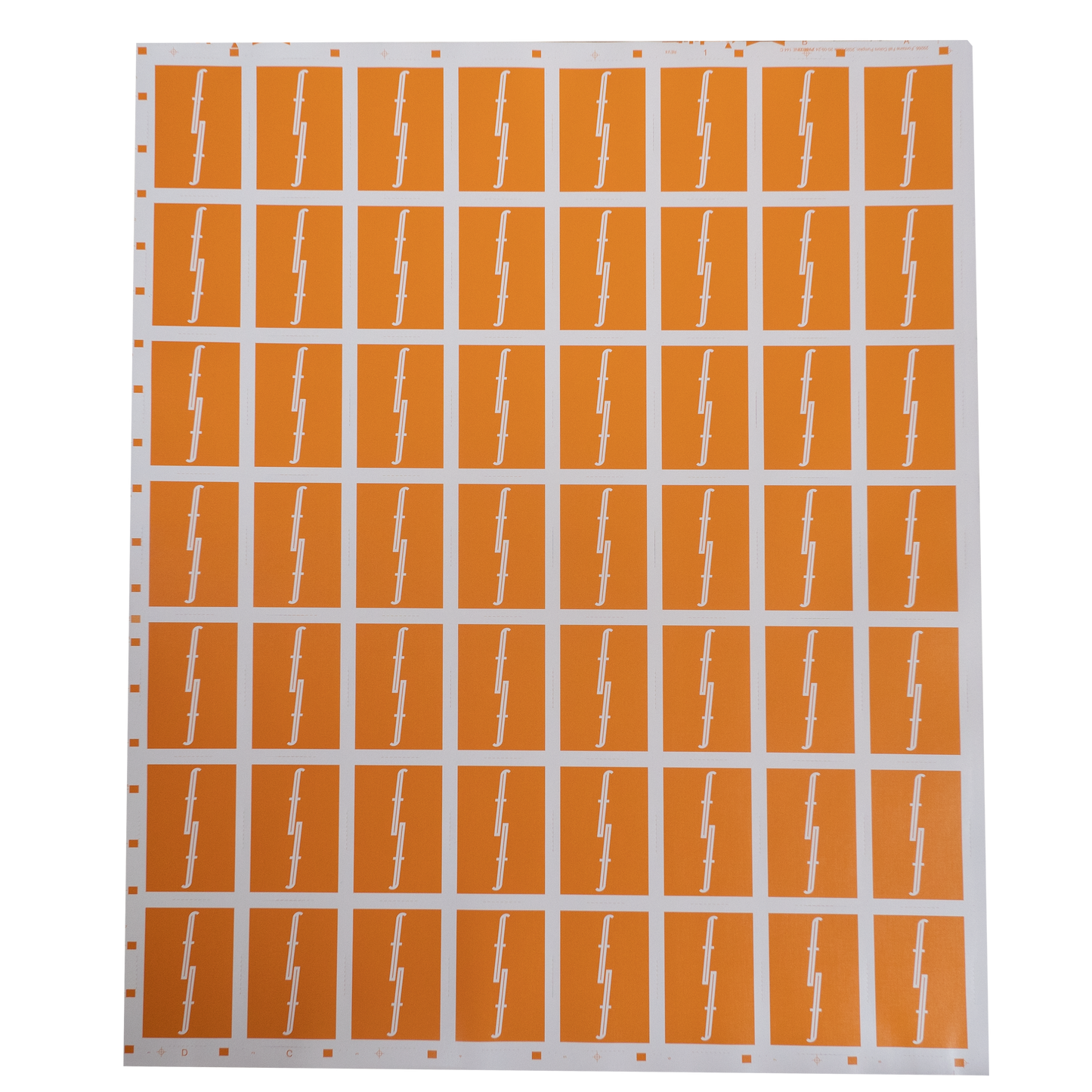 Pumpkin Uncut Sheet