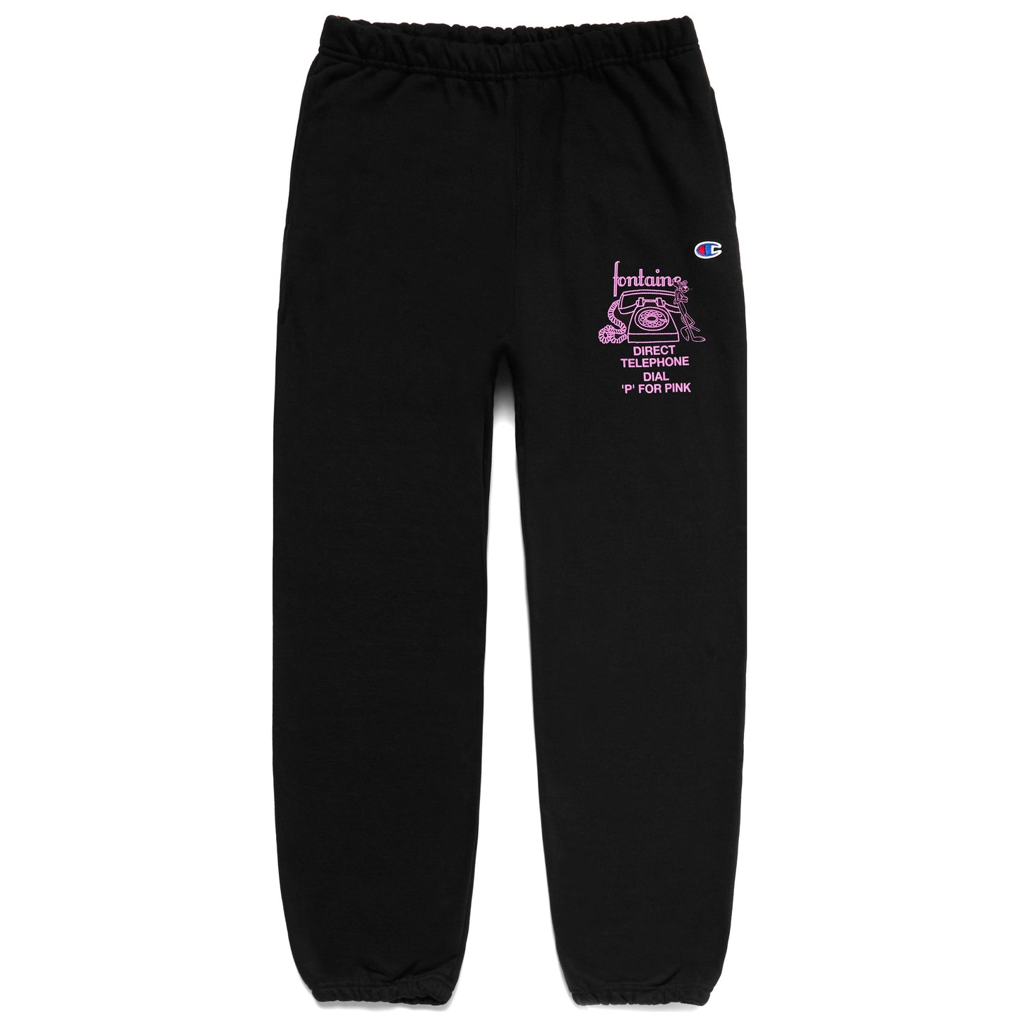 DIAL "P" FOR PINK SWEATS (BLACK)