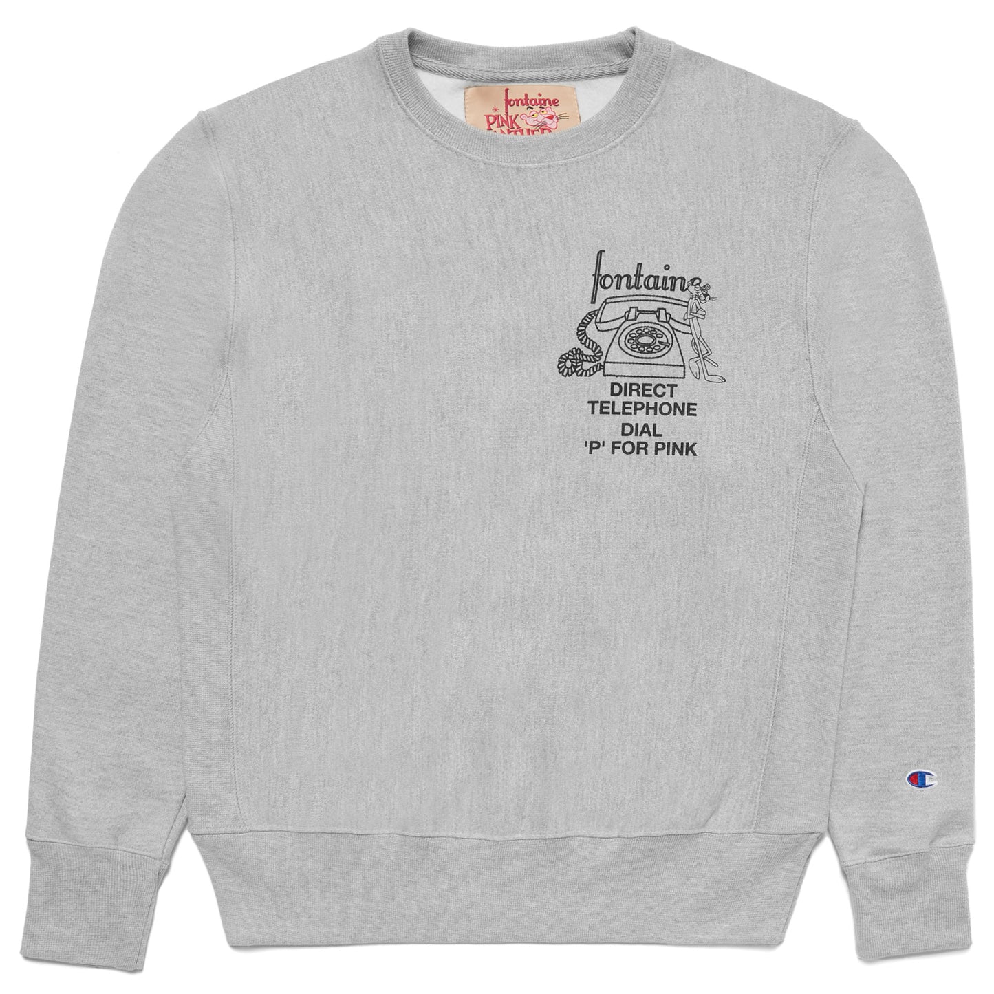 DIAL "P" FOR PINK CREW (GREY)