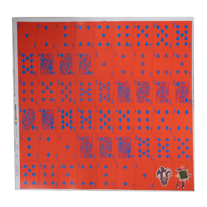 Green Grid Holo Uncut Sheet