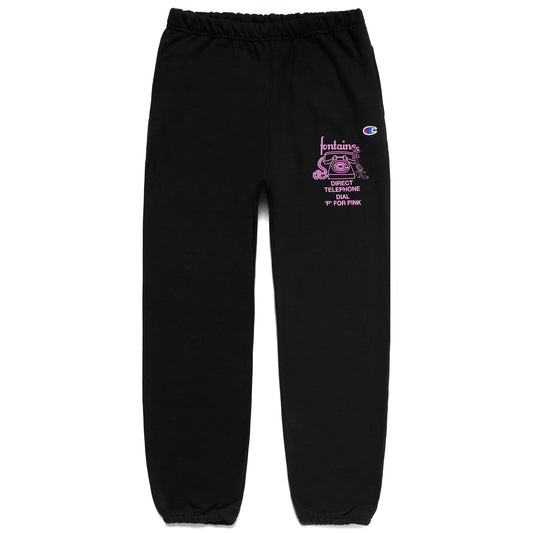 DIAL "P" FOR PINK SWEATS (BLACK)