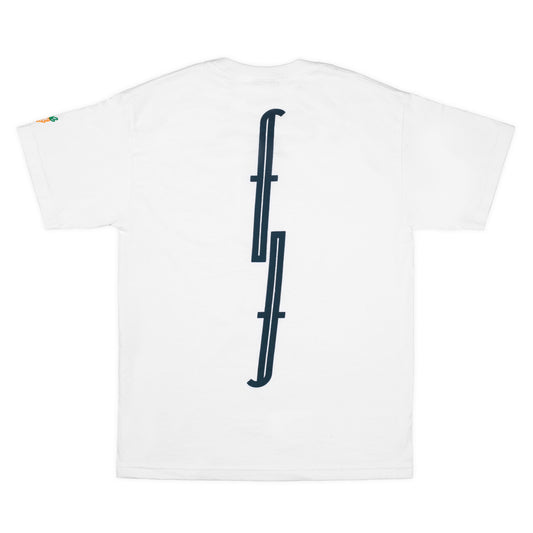 White / Navy Carrots Shirt